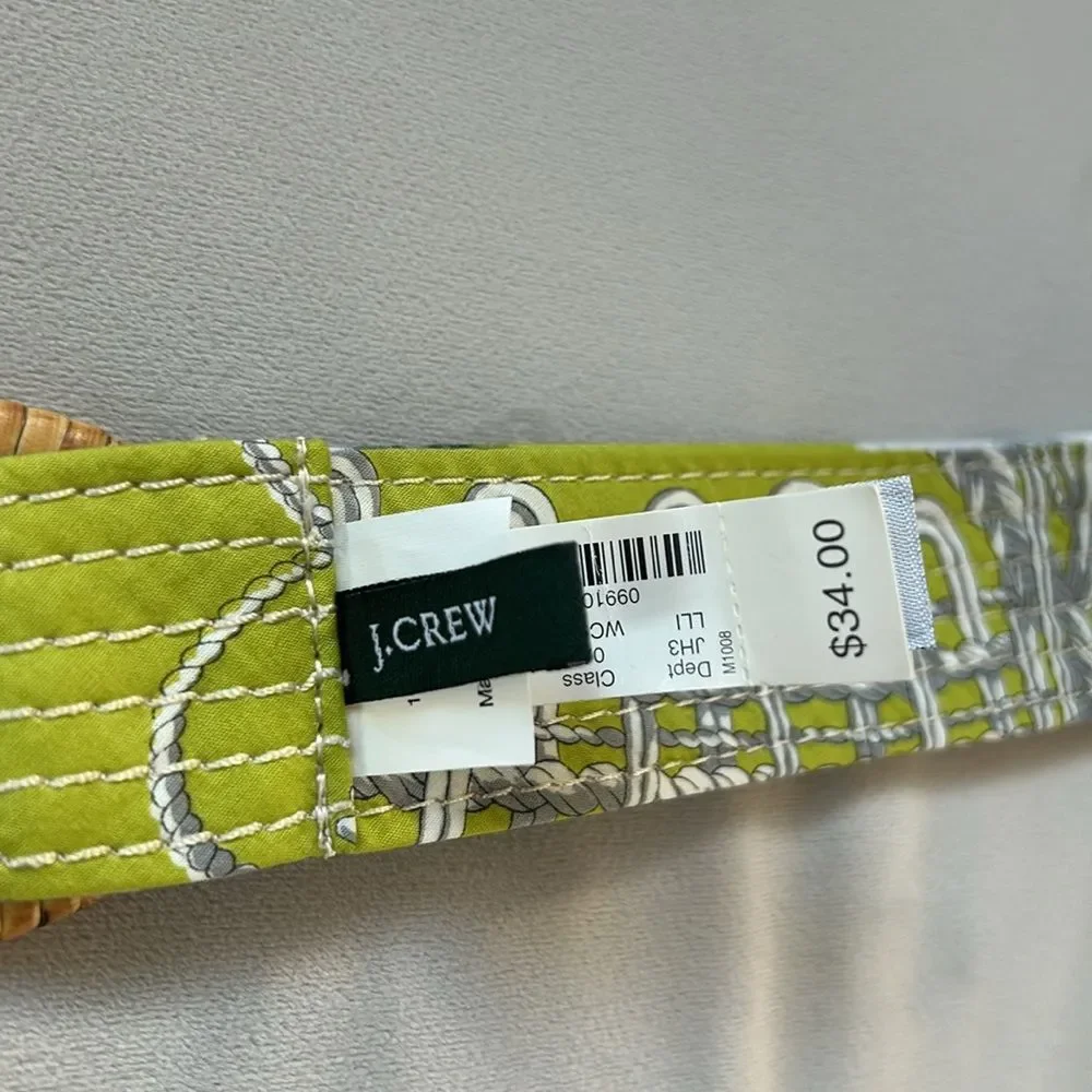 J Crew New With Tag Fabric Belt Size SM